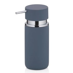 Kela - dozownik do mydła w płynie, ceramika/tworzywo sztuczne, 0,3 l, śred. 6,5 x 16,5 cm, niebieski Per