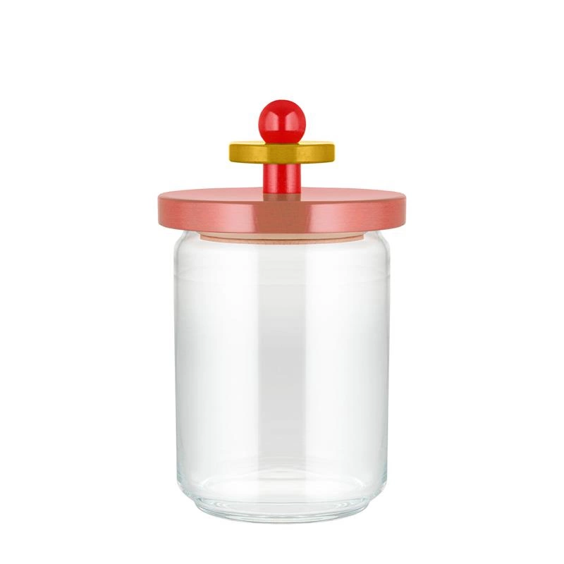 Alessi - Szklany słoik 1 l- różowy