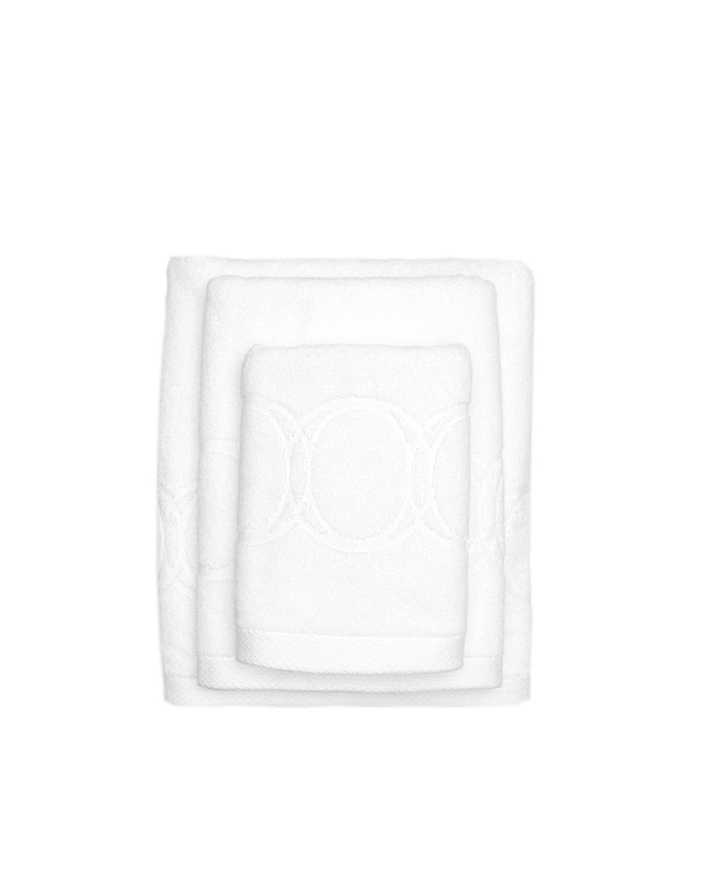 Officine Monogram - Ręcznik kąpielowy Monogram Opus 70x140cm biały