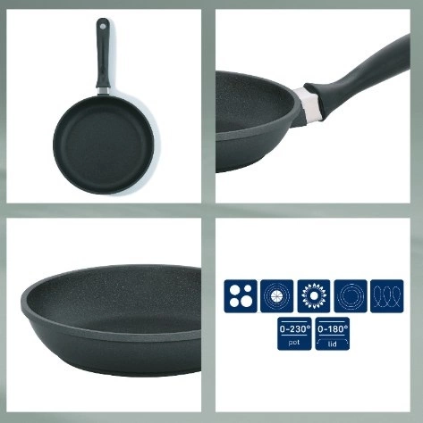 Kela - Patelnia 18cm czarna Kerros