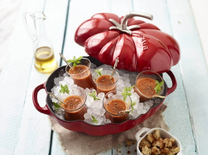 Staub - garnek brytfanna żeliwna Tomato pomidor 2,5 l