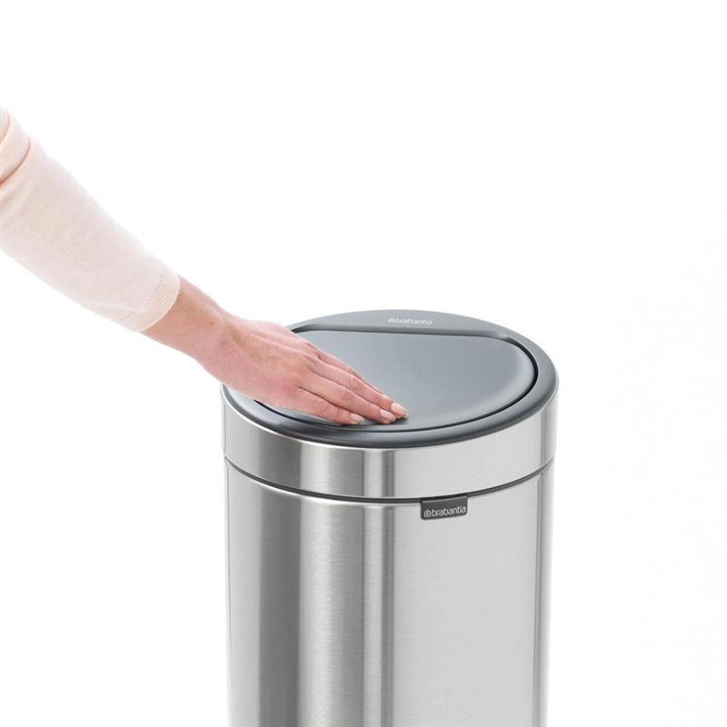 Brabantia - kosz na śmieci Touch Bin New 30l matowa stal FPP