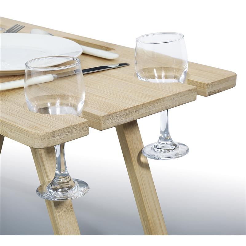 Cilio - kosz piknikowy ze stolikiem, dla 4 os., 46 x 29 x 26 cm Ponza