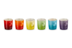 Le Creuset - zestaw 6 kubków 100 ml Rainbow