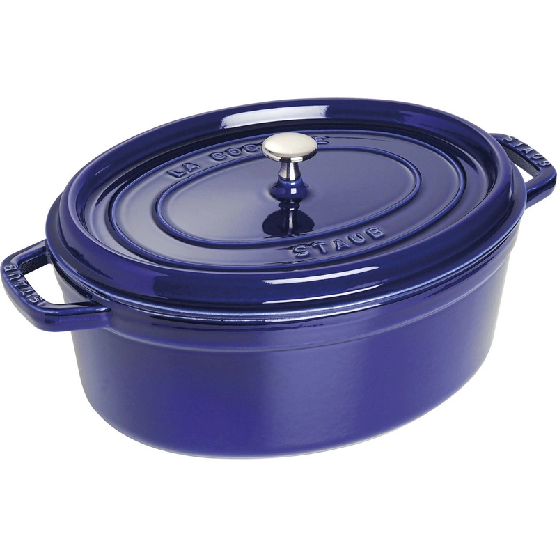 Staub - garnek żeliwny owalny 3.2 l, niebieski