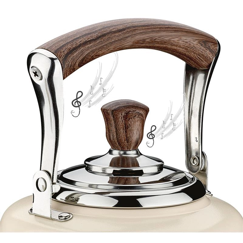 Cilio - czajnik stal nierdzewna kremowy Bianco