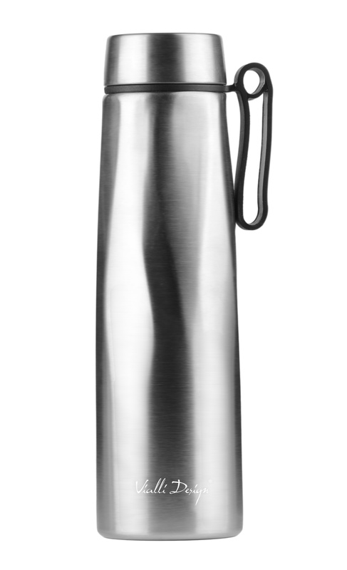 Vialli Design - Butelka termiczna Fuori 500 ml stal mat