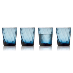 Lyngby Glas - Szklanki do wody 4 szt. Vienna 300 ml niebieskie