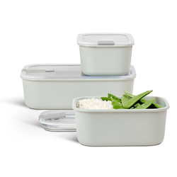 Mepal - Zestaw 3 pojemników na żywność EasyClip 2x700ml 1500 ml Nordic White