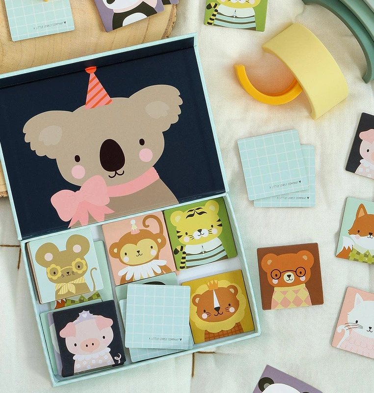 A Little Lovely Company - Zabawka dla dzieci memory ANIMAL FRIENDS