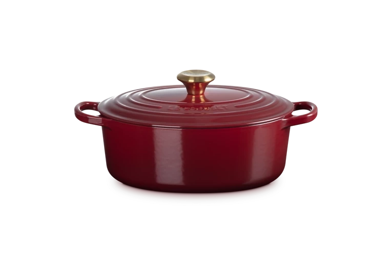 Le Creuset - brytfanna żeliwna emaliowana Signature 31 cm 6,3 l Garnet