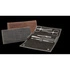 Erbe Solingen - Zestaw do manicure 5 cz. stal niklowana, grafitowe etui typu folder