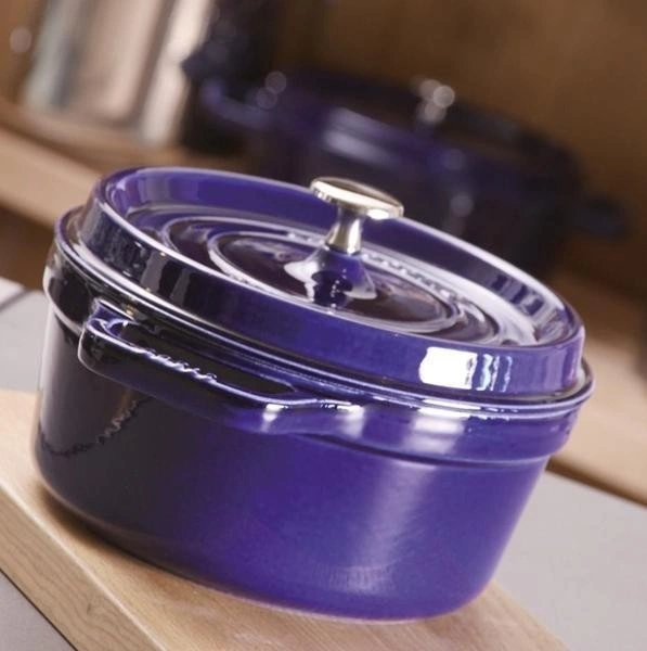 Staub - garnek brytfanna żeliwna niebieska 2,6 l 22 cm
