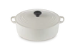 Le Creuset - brytfanna żeliwna emaliowana Signature z fenolowym uchwytem 31 cm 6,3 l cream