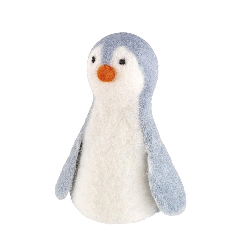Cilio - ogrzewacz na jajko, owcza wełna, wys. 13 cm, pingwin Lana
