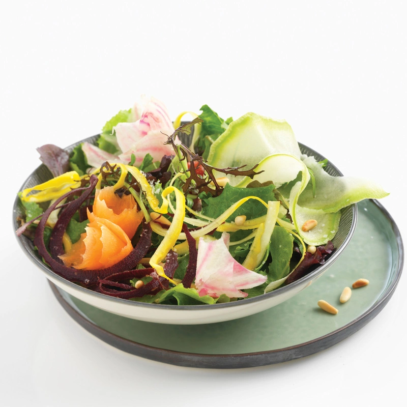 Mastrad - KRAJALNICA DO WARZYW (TEMPERÓWKA) Z 3 OSTRZAMIzielony