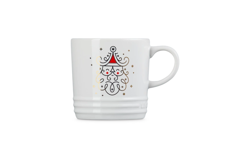 Le Creuset - Kubek 350 ml Noel Santa Biały