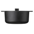 Skeppshult - NOIR Garnek żeliwny z pokrywą - 5 ltr, czarny