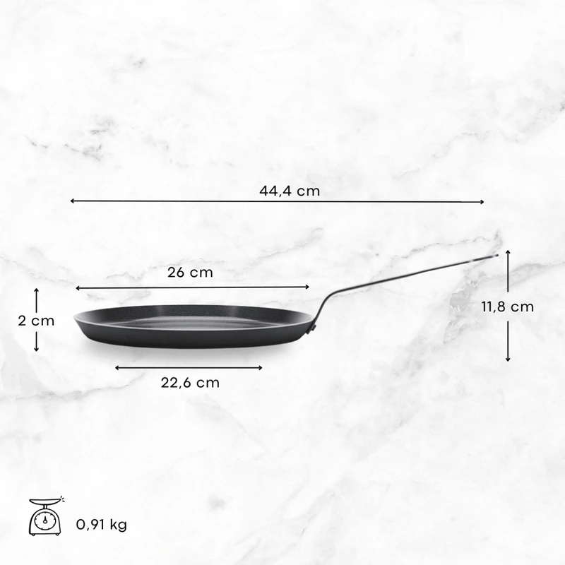 de Buyer CERANOA – Patelnia do naleśników, Ø26 cm, Ceranoa bez PFAS