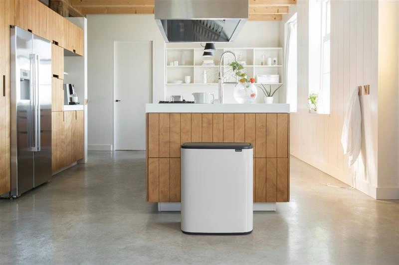 Brabantia - kosz na śmieci Bo Touch Bin 60L (2 x 30) biały