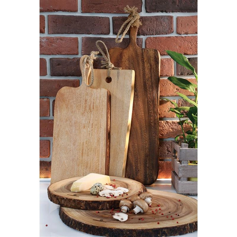 Zassenhaus - deska do serwowania z rączką, mango, 46 x 19 x 2,5 cm