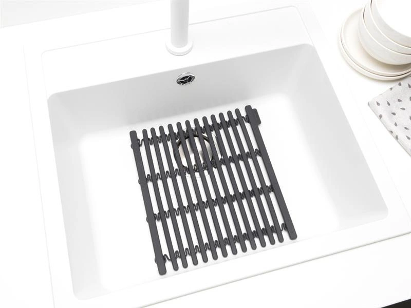 Brabantia - Silikonowa mata do zlewu ciemno szara