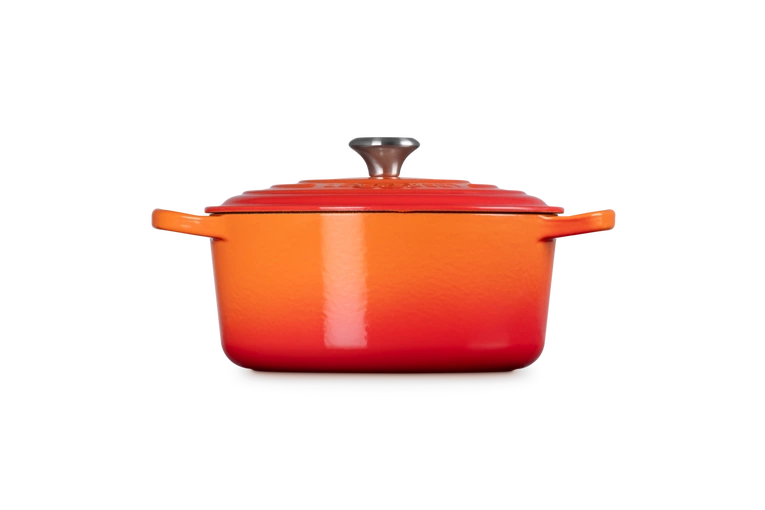 Le Creuset - brytfanna żeliwna emaliowana Signature okrągła 22 cm 3,3 l płomienna