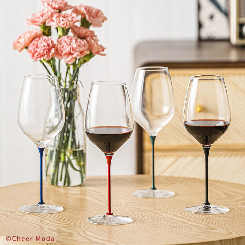 Cheer Moda - Kieliszek do wina Lava Glass niebieski