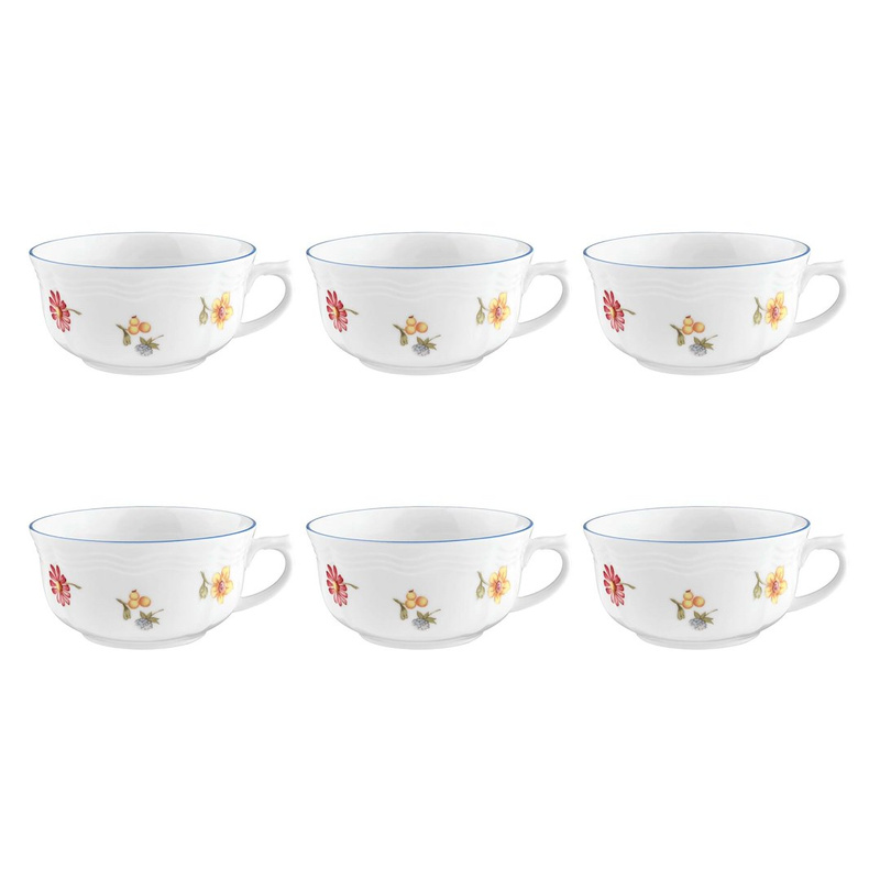 Seltman - SONATE NOSTALGIA Zestaw 6 filiżanek do herbaty 210 ml