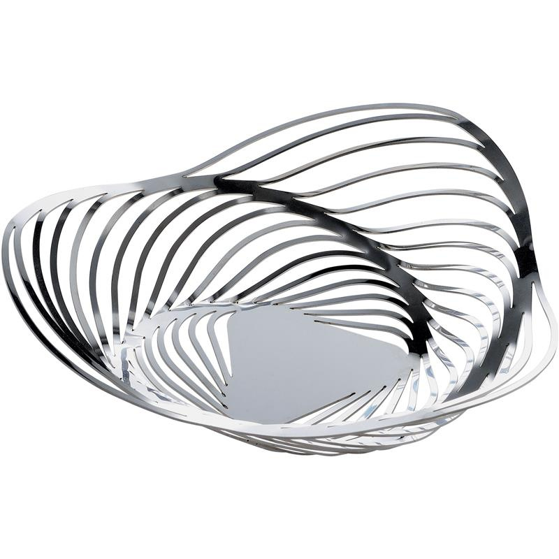 Alessi - kosz na owoce, polerowany; 26 x 7 cm TRINITY