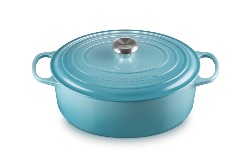 Le Creuset - brytfanna żeliwna emaliowana Signature 31 cm 6,3 l karaibska