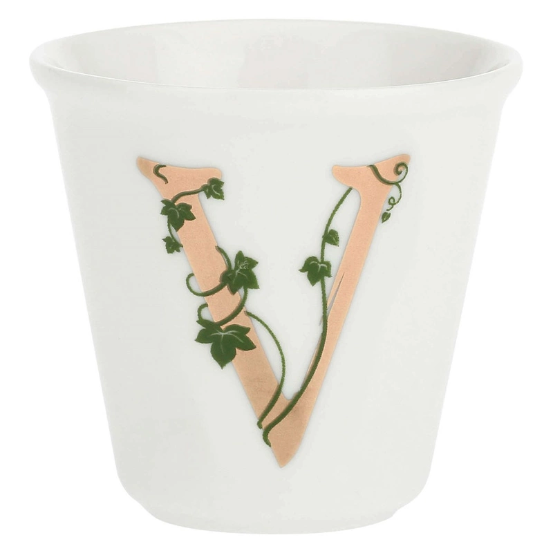 La Porcellana Bianca - filiżanka z łyżeczką 75 ml, Wzór V Unico