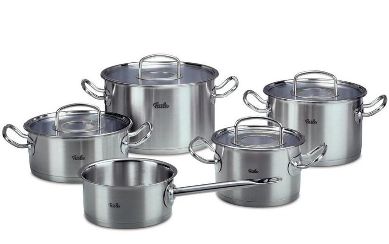 Garnki Fissler Original Profi Collection komplet ze szklanymi pokrywami