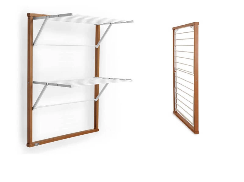 ARREDAMENTI - KLAUS Suszarka na pranie na kaloryfer - 89 x 68 cm, Brązowy