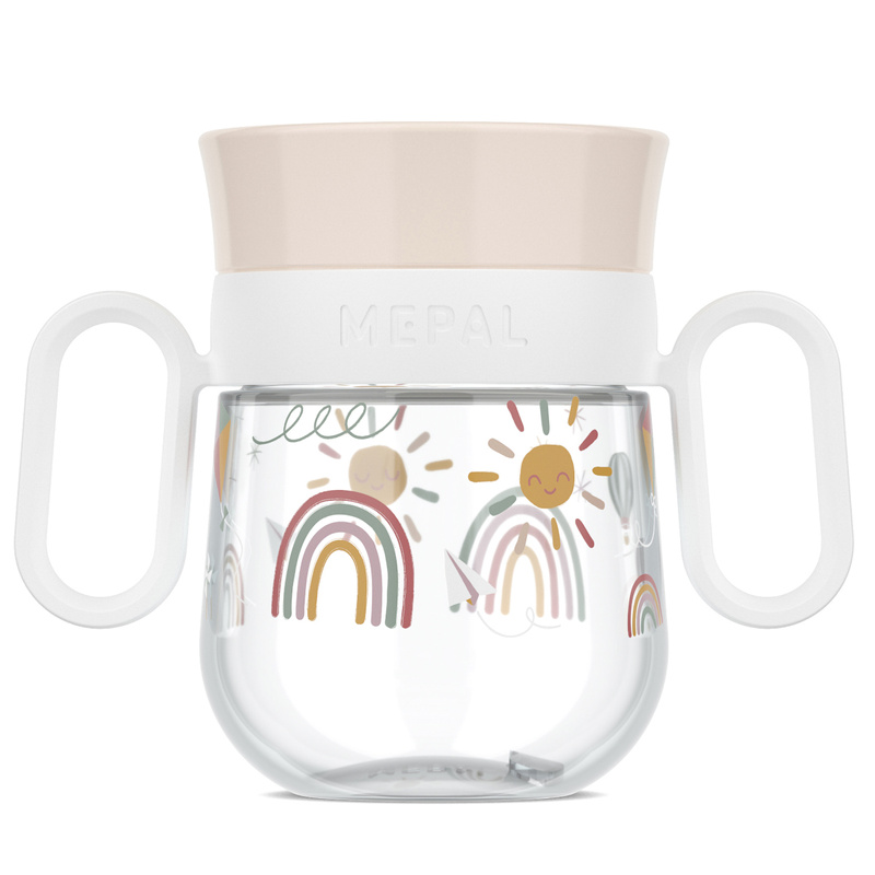 Mepal - Kubek dziecięcy treningowy do nauki picia Mio 200 ml Sunshine & Rainbow