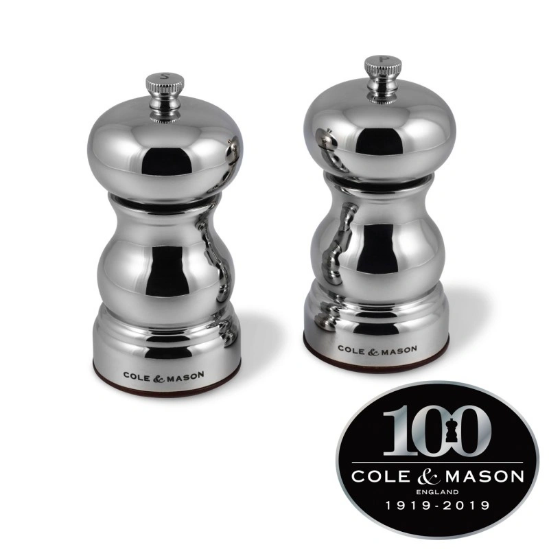Cole & Mason - Zestaw młynków do soli i do pieprzu 12 cm Knightsbridge