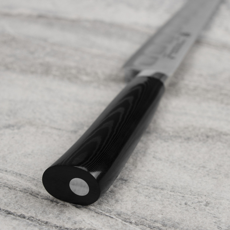 Tamahagane - SAN Black VG-5 Nóż Sujihiki żłobiony 24 cm