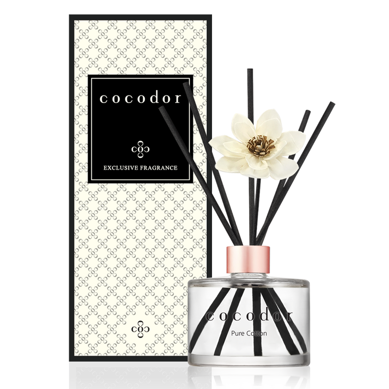 Cocodor - Dyfuzor zapachowy z patyczkami White Flower 200 ml Pure Cotton