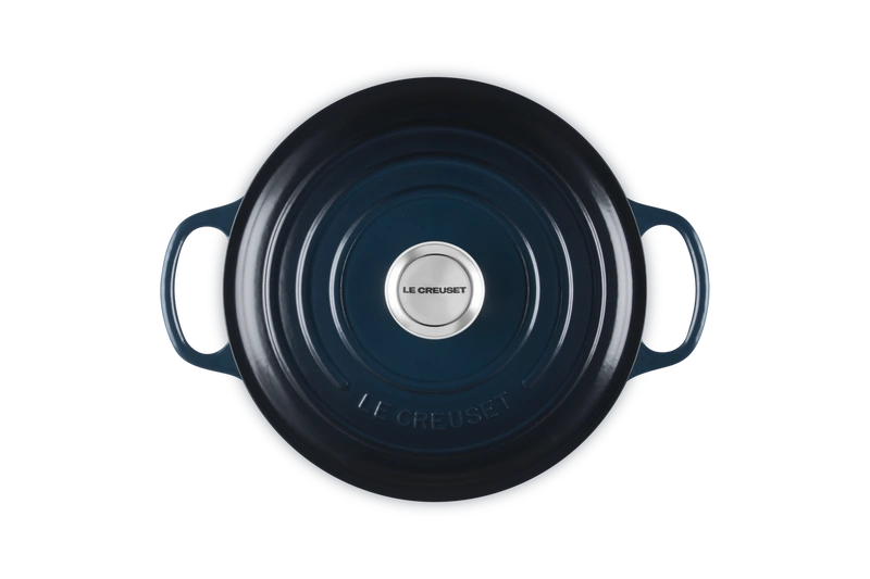 Le Creuset brytfanna żeliwna emaliowana Signature okrągła 24 cm 4.2l nuit