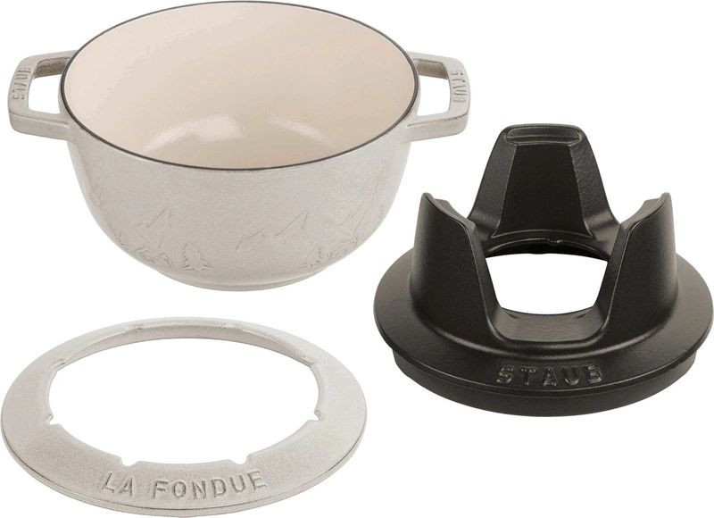 Staub - zestaw do fondue 20 cm, truflowy