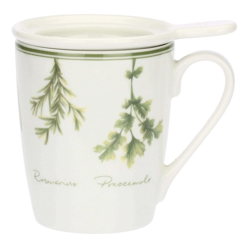 La Porcellana Bianca - COLTIVIA Kubek infuzyjny z pokrywką 350 ml
