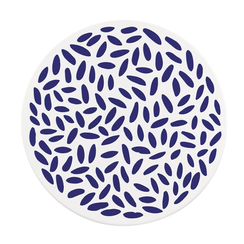 Zassenhaus - podkładka pod gorące naczynia, ceramika/korek, śred. 20 cm, krople Nordic