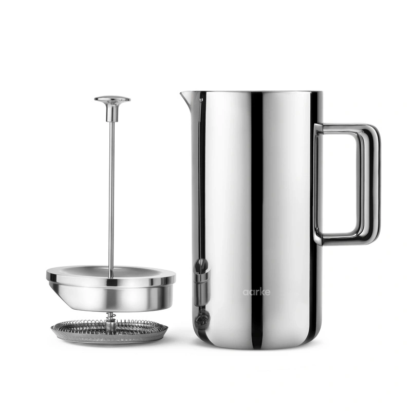 Aarke - French Press/ zaparzacz tłokowy - stal nierdzewna