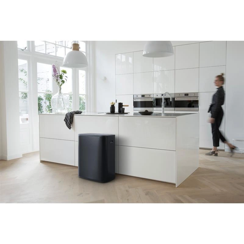 Brabantia - kosz na śmieci Bo Touch Bin 60L (2 x 30) czarny