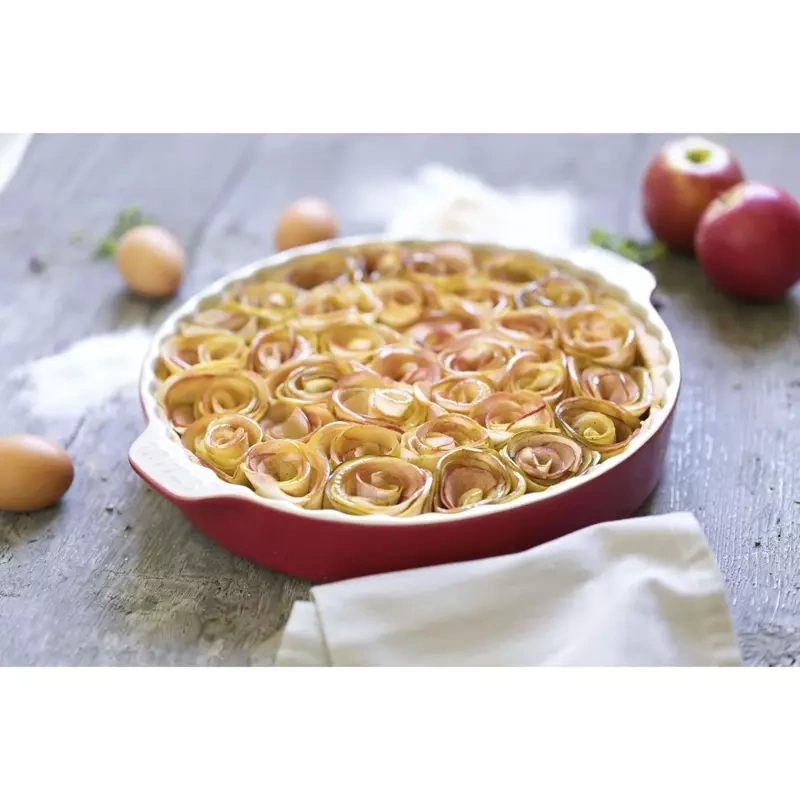 Staub - forma do tarty ceramiczne 30 cm wiśniowy