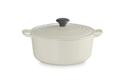 Le Creuset brytfanna żeliwna emaliowana z fenolowym uchwytem Signature okrągła 26 cm  5,3l cream
