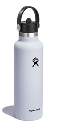 Hydro Flask - Butelka 21oz Standard Mouth FlexStraw Cap White