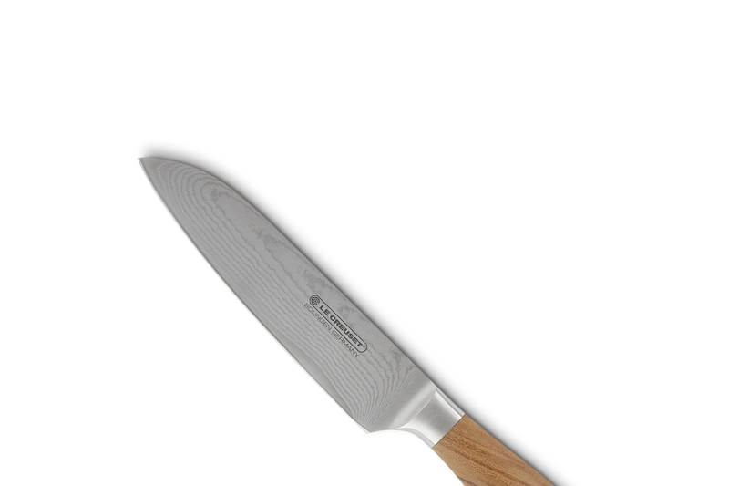 Le Creuset - nóż Santoku 13 cm drewno oliwne