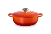  Le Creuset - garnek żeliwny Saute Signature płomienny 3,4 l 24 cm