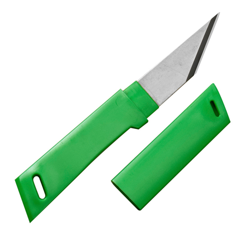 Kanetsune - 420J2 Nóż Kiridashi 4cm Zielony